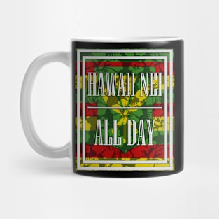 HNAD Floral Kanaka Maoli Flag by Hawaii Nei All Day Mug